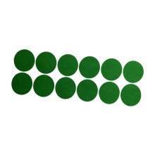 Billiard Table Marker Stickers 35 Pieces Green 60mm Precise Positioning Strong Adhesion Cloth Protection Stickers
