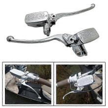 Motorcycle brake and clutch master cylinder, 1 pair, suitable for Honda models, with brake light switch