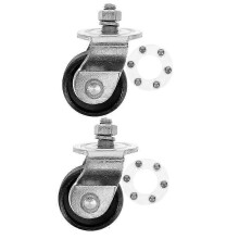 Hydraulik-Hebebockrollen 2er-Pack für 2 Tonnen Stahl-Schwenkräder
