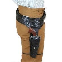 Western Style Leather Holster for Heritage Rough Rider Ruger Wrangler Quick Draw Design Adjustable Belt