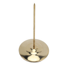 Sturdy Gold Receipt Spike with Round Base - Stainless Steel & Slip-Proof