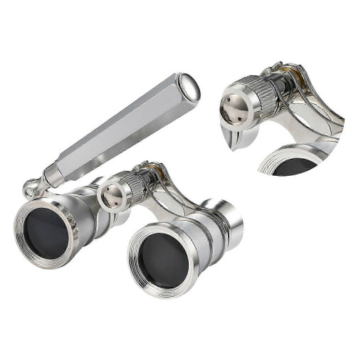 Οπεραστικά Μαθητόπτρα 3X25 Με Χέρι Από Ασημιούχο ΑLOY Και Γυαλί K9 Προσβάσιμα 2