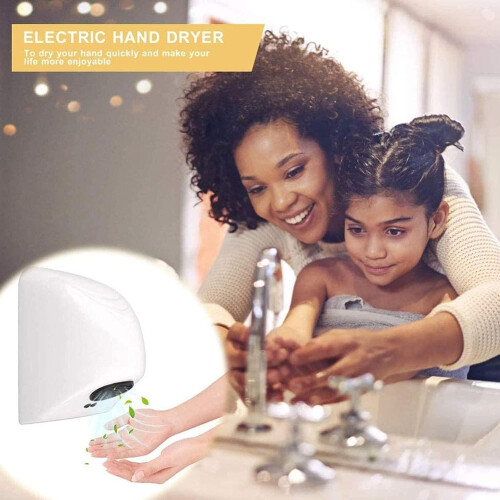Automatic Hand Dryer Wall Mounted  Speed Drying ABS Hot Air Touch Energy Saving for Bathrooms 1