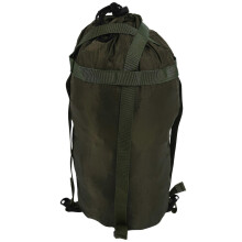 Saco de Compressão para Sacola de Dormir Verde 18*38cm Nylon com Revestimento de Silicone Portátil com Cordão de Tração e Fivela
