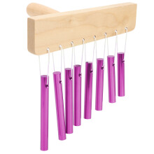8-Tone Chimes Children's Percussion Instrument, Purple, Ailanthus & Aluminum