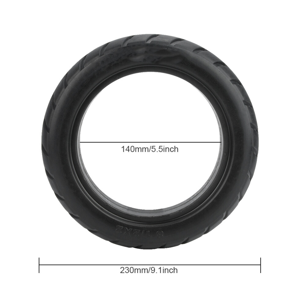 Puncture-Proof Rubber Tires For Xiaomi Mijia M365 Scooters Light 7891377754114