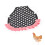 Chicken Saddle Apron Feather Fixer with Elastic Straps Black/White Dots, 22x20cm 13
