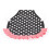 Chicken Saddle Apron Feather Fixer with Elastic Straps Black/White Dots, 22x20cm 2