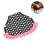 Chicken Saddle Apron Feather Fixer with Elastic Straps Black/White Dots, 22x20cm 11