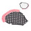 Chicken Saddle Apron Feather Fixer with Elastic Straps Black/White Dots, 22x20cm 15