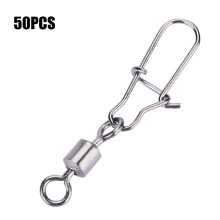 Fishing Swivel Connector Quick Change Mechanism Smooth Rotation Function Rustproof Durability Stylish Design Durable Metal Construction for Saltwater