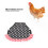 Chicken Saddle Apron Feather Fixer with Elastic Straps Black/White Dots, 22x20cm 10