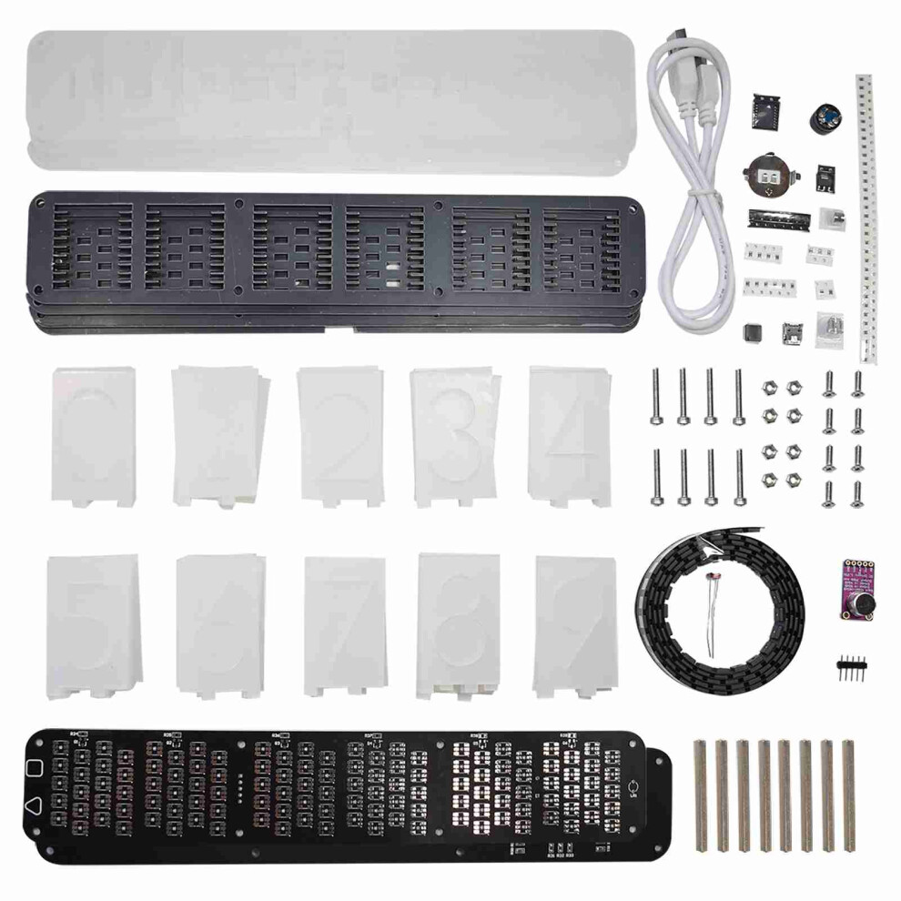 Digitaler LED-Wecker-Kit Große Schrift 6-stellige