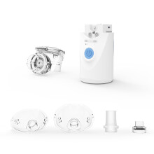 Handhållen nebulisator med uppladdningsbart batteri och dubbla dimalternativ, perfekt för barn och vuxna med andningsproblem, snabb nebulisering