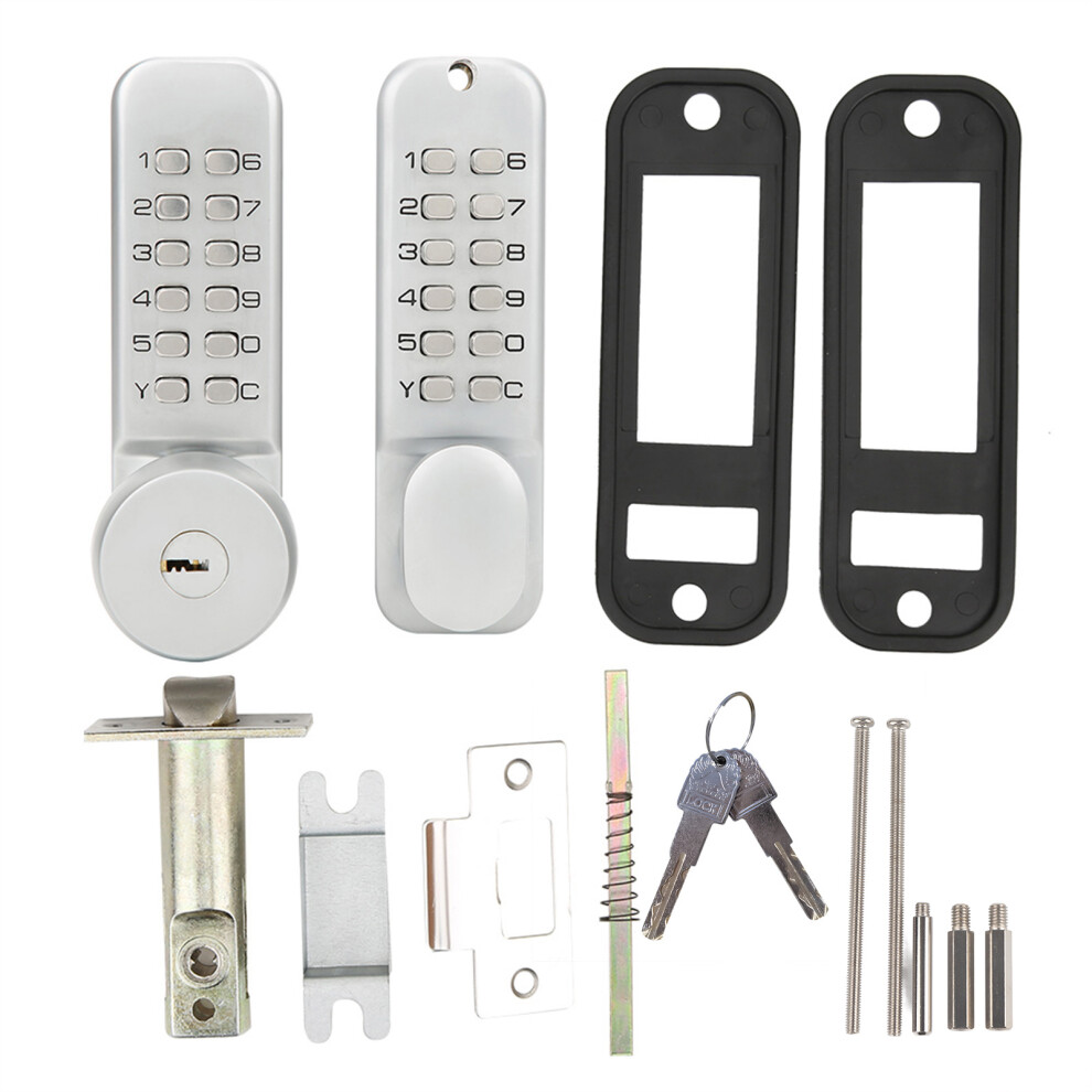 Mechanical Keyless Door Lock, Innovative Auto Re-Lock Feature, And Sturdy Zinc Alloy Construction For Unmatched Security In Your Home Or Business 9464372567034