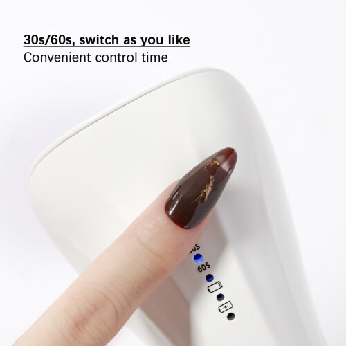 Portable Led Nail Lamp, Gentle On Hands Handheld Uv Lamp With Efficient Drying, User Friendly Display And Usb Rechargeable Functionality, Quick Nail 2