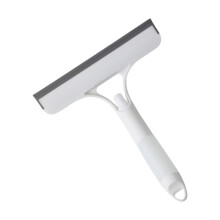 Shower Squeegee For Glass Doors, With Spray, Portable Cleaning Tool, For Windshield, Bathroom Window And Mirror, White