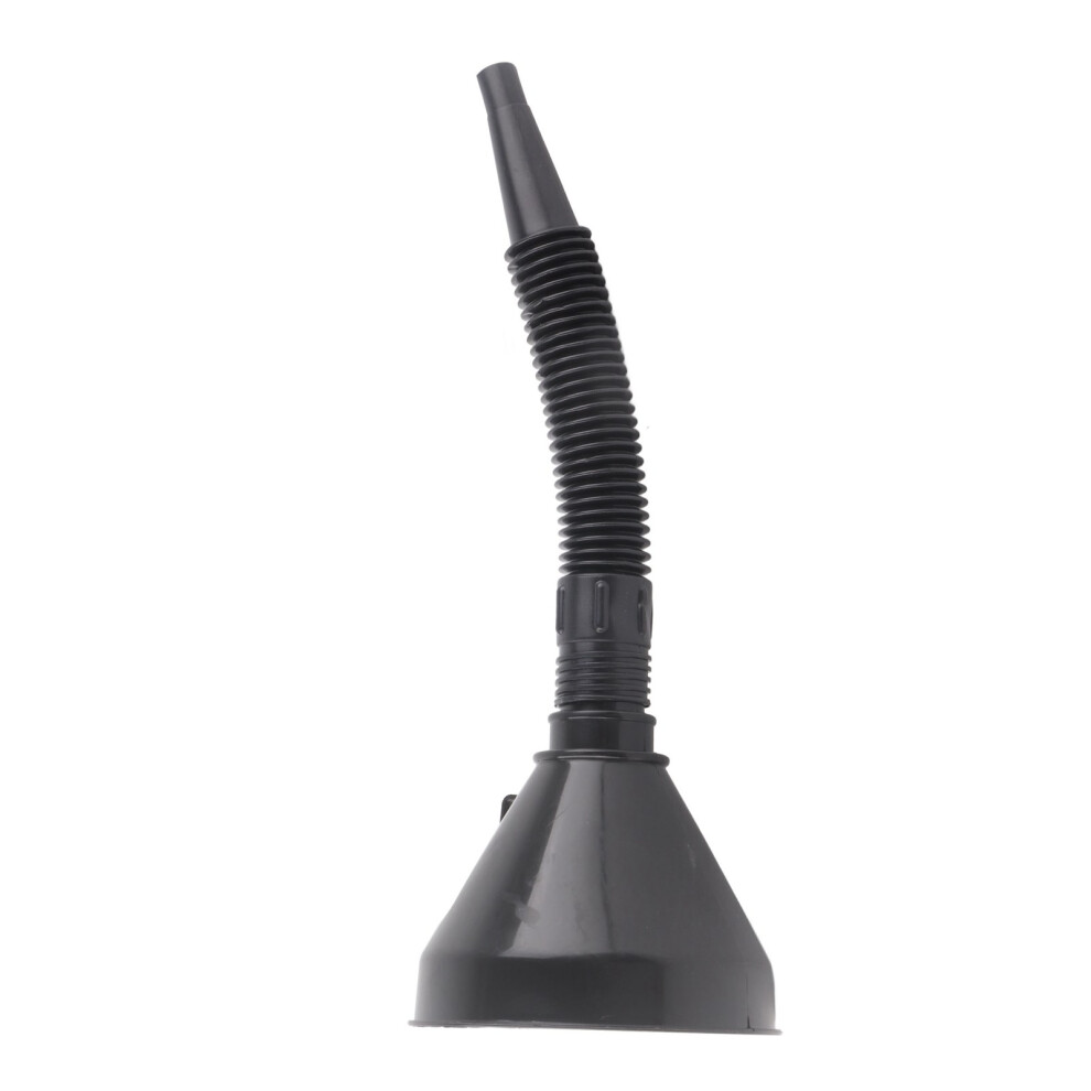 Plastic Motorcycle Fuel Funnel 13.4X36cm Removable Spout Black 8461373928346