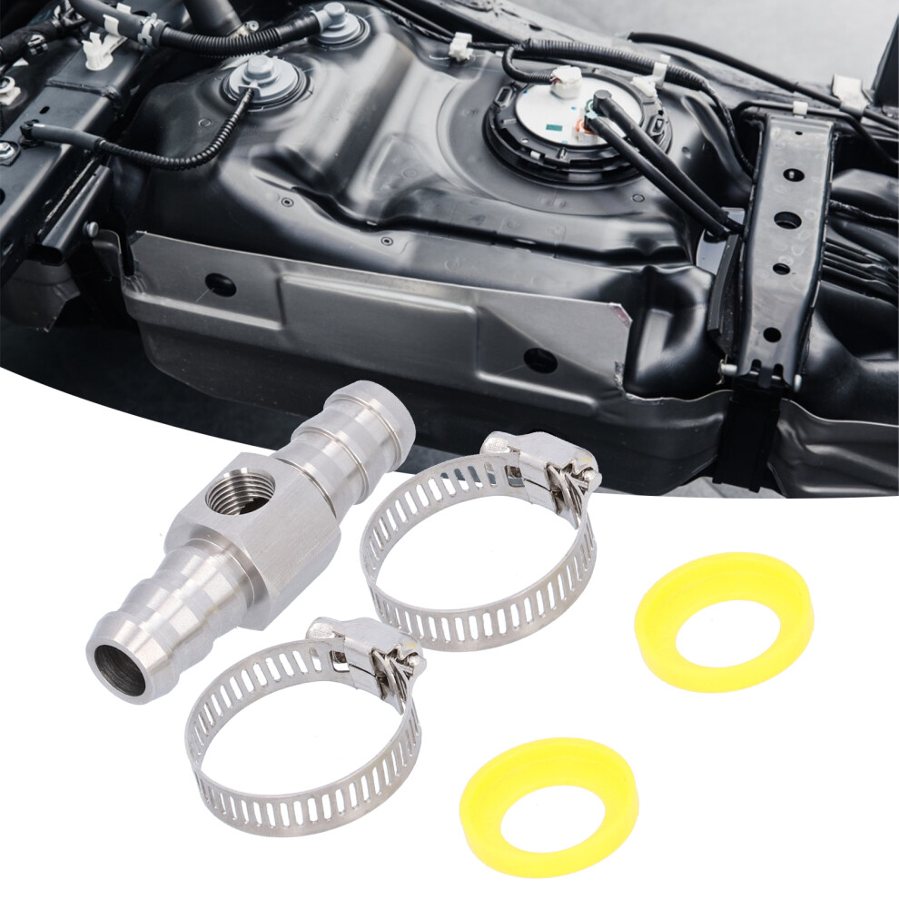 1/2In Fuel Line Tfitting 1/827 Npt Port Fuel Pressure Gauge Sensor Adapter 4601377756499