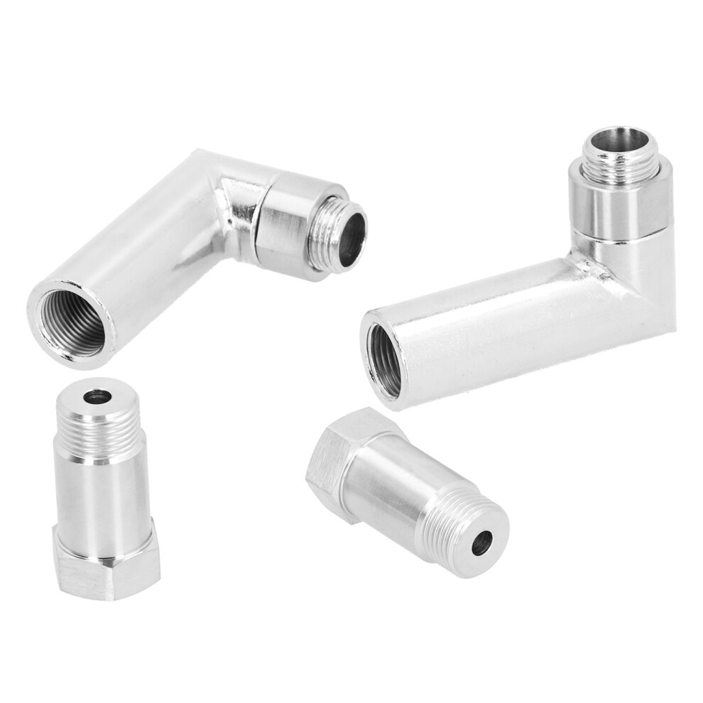 6Pcs 90 M18x1.5 Oxygen Sensor Extenders, 1.8In Spacer Adapter Light 4951377756648