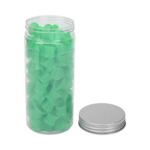 100 Pcs Tazze Dische Disposable Silicone per Inchiostro Temporaneo, diametro 17mm, Verde