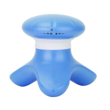 Draagbare elektrische massager met gesimuleerde vingermassage, waterdicht ontwerp, ergonomische grip, oplaadbare batterij en zachte siliconen kopjes
