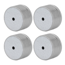 4 Stück Aluminiumlegierung Bettgestell-Unterstützungsbeine, Höhenverstellung 23–37 mm, Edelstahlgrau