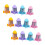 12 Pieces Rocket Design Portable Pencil Sharpener for Students, School Supplies, and Gift Items, Durable and Compact 1