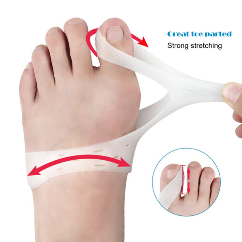 Διαχωριστικά δακτύλων Hallux Valgus Silicone Gel, άνετος διαχωριστής μεγάλου δακτύλου που 1