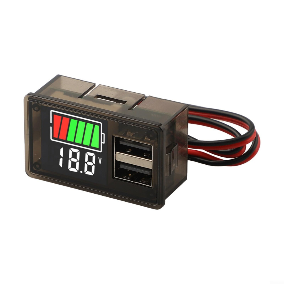 Led Voltmeter Usb Charger With Dual Usb Fast Charging And Realtime Voltage Display 12V 9199774314855
