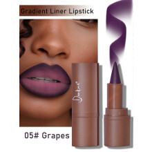 (Grapes) Gradient Lip Liner Pencil 2-in-1 Matte Waterproof Long Lasting Lipstick
