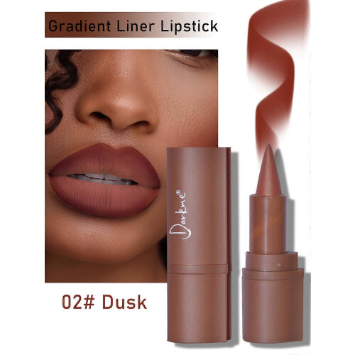 (Dusk)Gradient Lip Liner Pencil 2-in-1 Matte Waterproof Long Lasting Lipstick