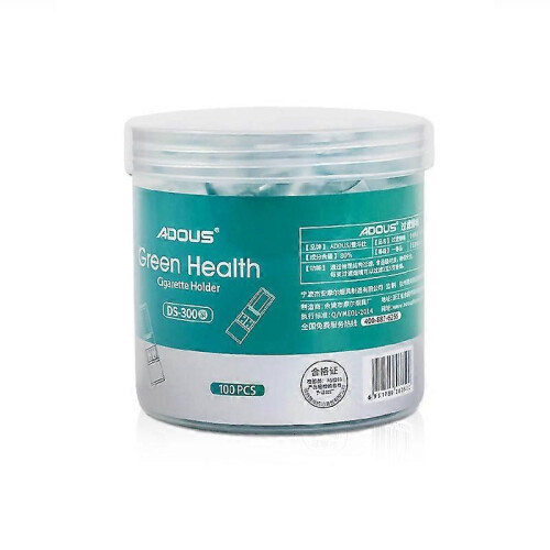 Disposable Cigarette Filters 100pcs, Throwaway Filter Tips for Men and Women