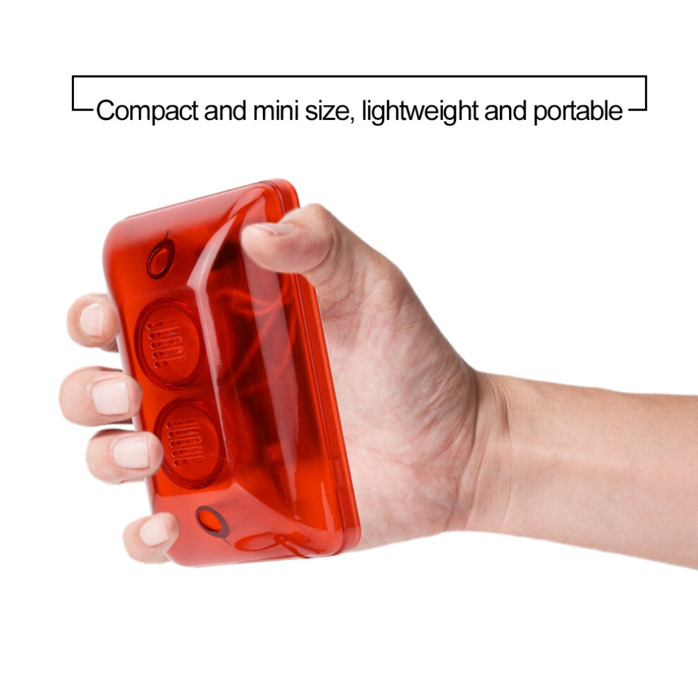 12V Wired Alarm Strobe Light With Siren - Durable Fireproof Shell 6931377764469