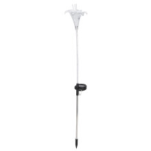 Solar-Gartenleuchte mit Stecker, Farbwechsel, LED, wetterfest, energieeffizient, für Hof, Terrasse und Rasen