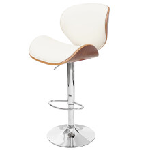 Barhocker Arklow, Barstuhl, Holz Bugholz Retro-Design