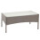 Poly-Rattan Gartentisch Hamar, Beistelltisch Tisch mit Glasplatte 1