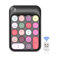 Wireless Number Pad For Laptop, Multifunctional Keys Mini Numeric Keypad With USB Receiver Compatible With OS X And Windows Auto Sleep Accounting Keyb