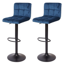 2er-Set Barhocker MCW-G87, Tresenhocker Barstuhl, höhenverstellbar