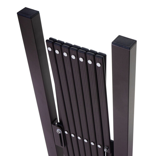 Barrière de sécurité MCW-B34, barrière de séparation en ciseaux, marron 2