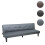 3er-Sofa MCW-G11, Couch Schlafsofa Gästebett Bettsofa Klappsofa, Schlaffunktion 195cm 10