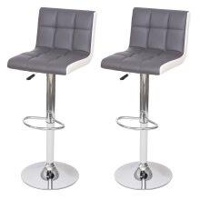 2er-Set Barhocker MCW-G87, Tresenhocker Barstuhl, höhenverstellbar