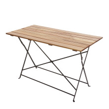 Biergartentisch MCW-J40, Klapptisch Gartentisch, Gastronomie-Qualität Akazie MVG-zertifiziert 120x60cm