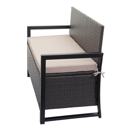Poly-Rattan Banc 2 places MCW-F39 1