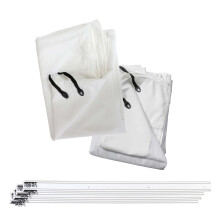 Seitenwand für Pergola MCW-J32, 4er-Set + Moskitonetz Pavillon Ersatzseitenwand
