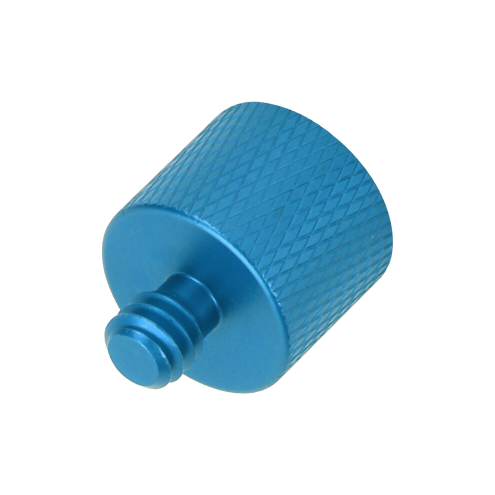Aluminum Screw Converter 3/8In Female To 1/4In Male For Tripods Blue 7601377767393