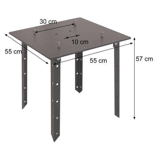 Plaque de sol pour parasol MCW-D20 A96 Meran Pro 1