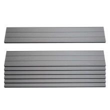 7er Set Latten für WPC-Sichtschutz Savoie, Bretter Windschutz, ca. 1qm, MVG-zertifiziert