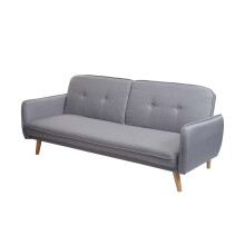 Schlafsofa MCW-J18, Couch Klappsofa Gästebett Bettsofa, Schlaffunktion Stoff/Textil 185cm