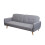 Schlafsofa MCW-J18, Couch Klappsofa Gästebett Bettsofa, Schlaffunktion Stoff/Textil 185cm 1